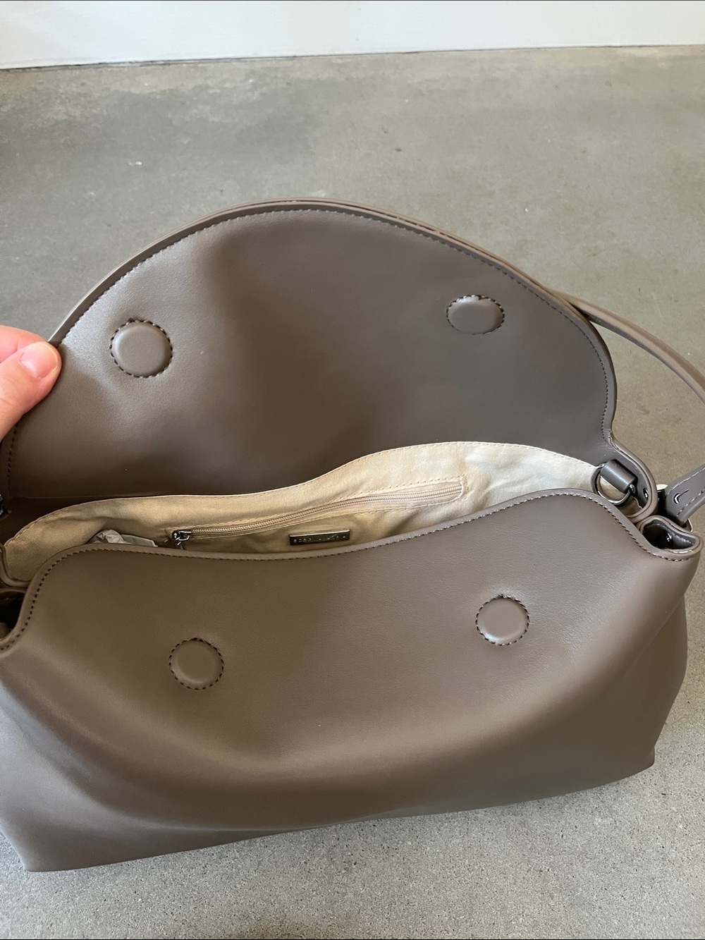 BCBGMaxAzria Taupe Shoulder Bag - Picture 5 of 7